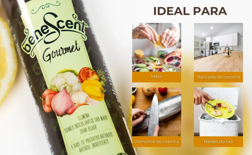 BeneScent Gourmet - Elimina odores alimentos das mãos 150ml