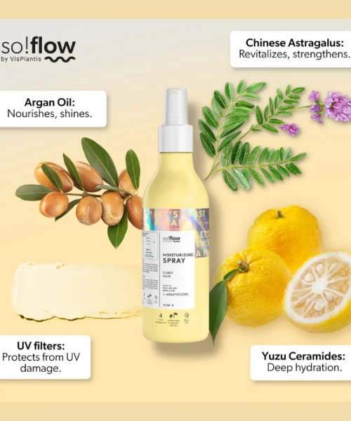 Spray Hidratante para Cabelos com Caracóis So!Flow - caracóis definidos e hidratados