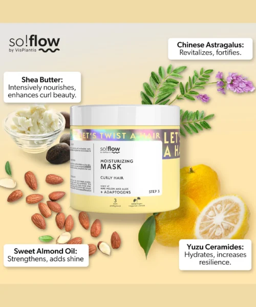 Máscara nutritiva para cabelos com caracóis 400ml So!Flow