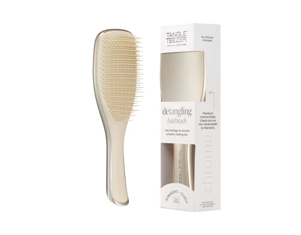 Tangle Teezer Chrome escova de cabelo