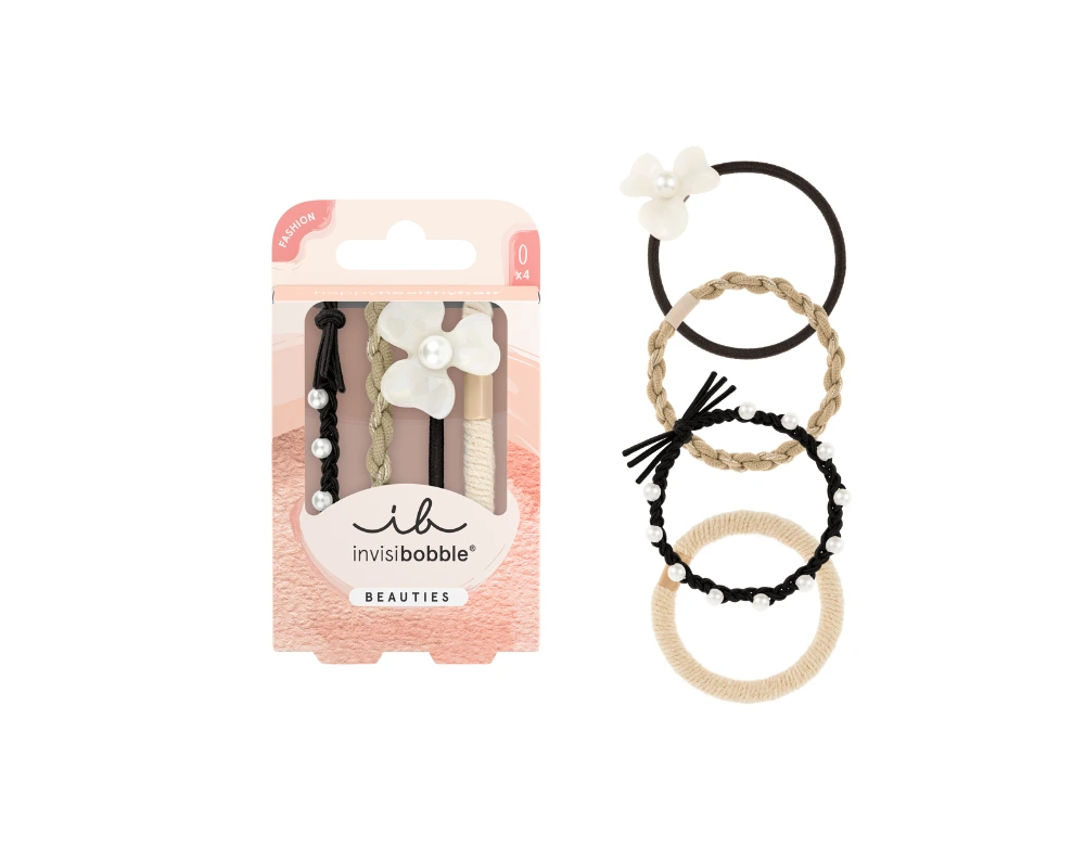 elástico de cabelo_invisibobble Beauties Flower Pearl x4_4063528088581(1) elástico de cabelo