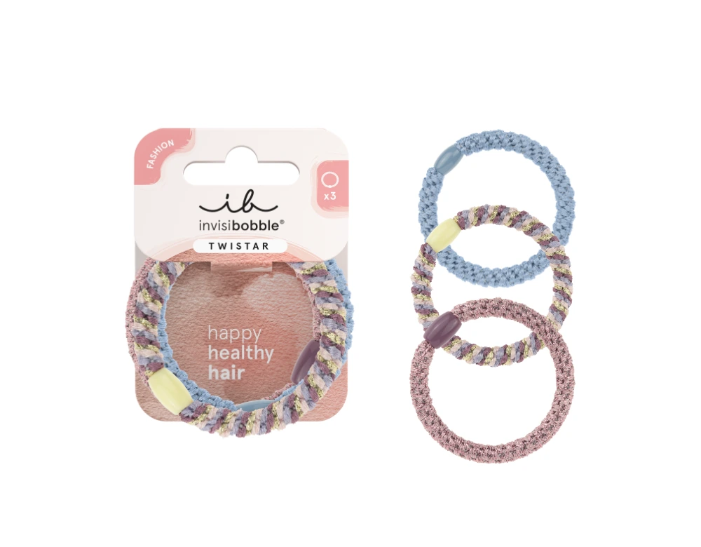 elástico de cabelo_invisibobble Twistar Lavender Braids x3(5) invisibobble Twistar Lavender Braids - Image 1